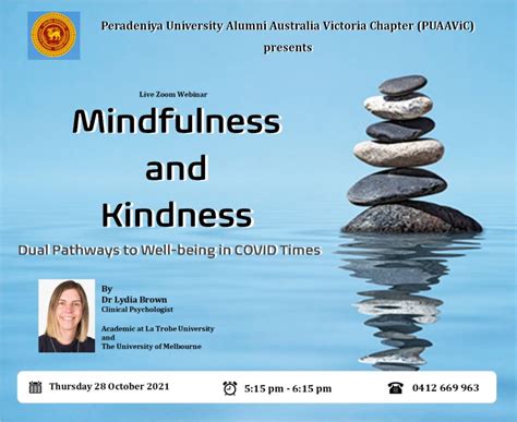 Webinar on “Mindfulness and Kindness” – Peradeniya University Alumni Australia Victoria Chapter ...