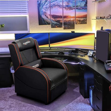 Homall Gaming Recliner Chair Racing Style Single Ergonomic Lounge Sofa ...