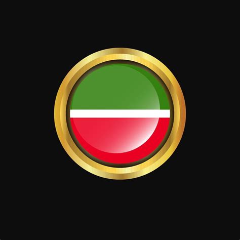 Tatarstan flag Golden button 14337578 Vector Art at Vecteezy