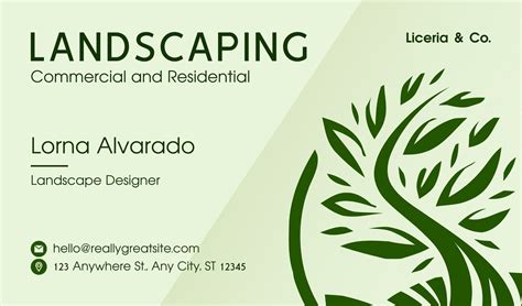 Landscaping Business Card Design