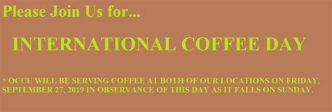 International Coffee Day – Observed This Friday