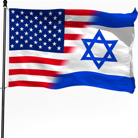 Amazon.com : Israel Flag israeli and American Friendship Flag 3x5 FT - I Stand with Israel ...