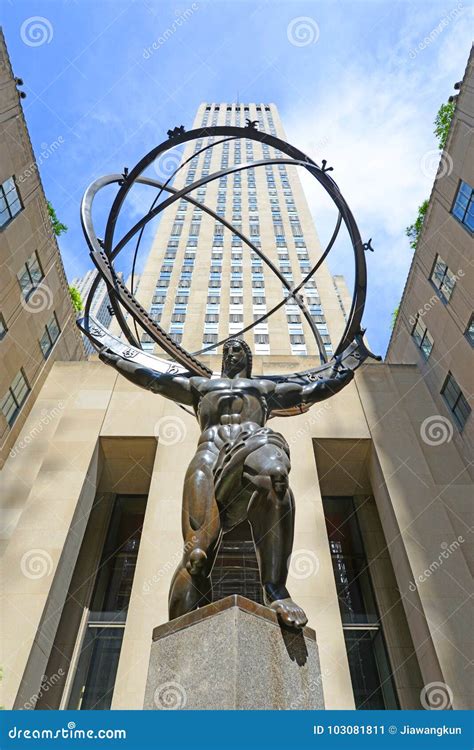 Atlas Statue At Rockefeller Center Editorial Photo | CartoonDealer.com #58748223