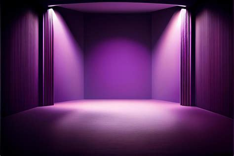 Purple studio room background with spotlight on. Illustrator 22012405 ...