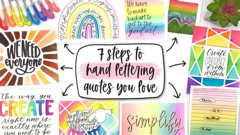 7 Steps to Hand Lettering Quotes You Love - Ensign Insights