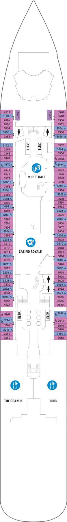 Anthem of the Seas Deck plan & cabin plan