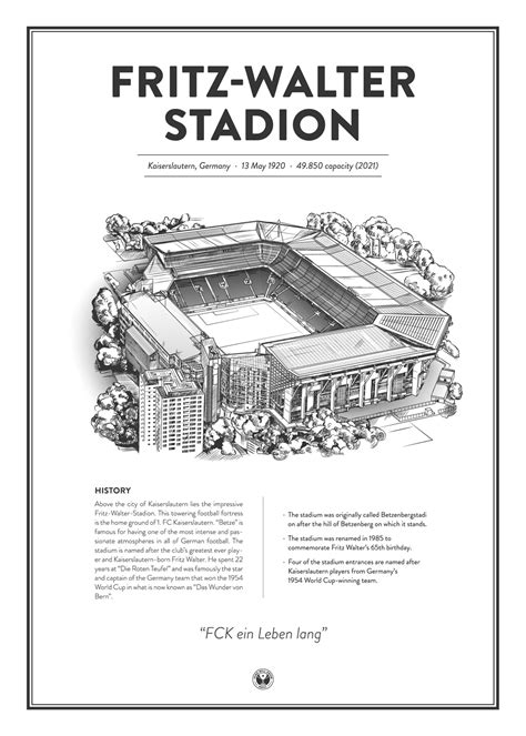 Fritz-Walter-Stadion - 1. FC Kaiserslautern arena - stadium poster | Fans Will Know