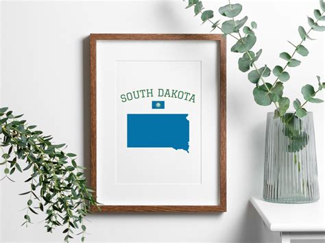 South Dakota Svg Jpg Png Pdf Silhouette File Digital - Etsy