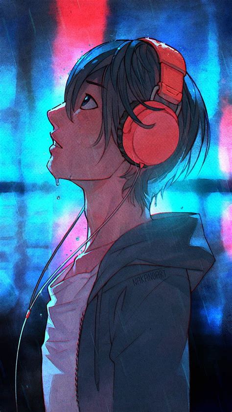 Against the Rain. Anime drawings, Anime art girl, Headphones art, Heads ...