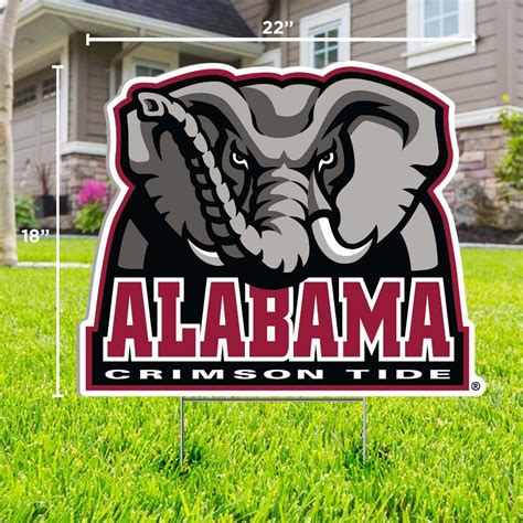 Bama | Alabama Elephant Logo Lawn Sign | Alumni Hall