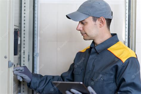 Premium Photo | Portrait of an electrician at work