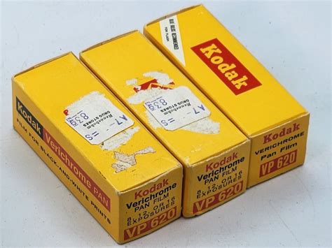 Lot of 3 Kodak Film Verichrome Pan VP-620 Vintage Black & White. Sealed. Exp | eBay
