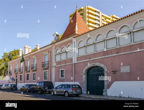 Lisbon, Portugal - August 8th, 2018: Outside facade of the Brazilian ...