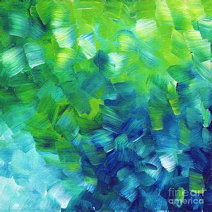 Abstract Art Original Textured Soothing Painting Sea Of Whimsy I By ...