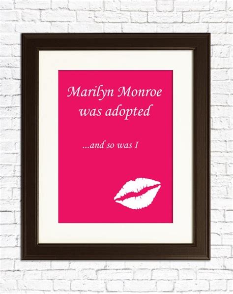 ADOPTION Marilyn Monroe is Adopted Art by PaperAirplanePrints