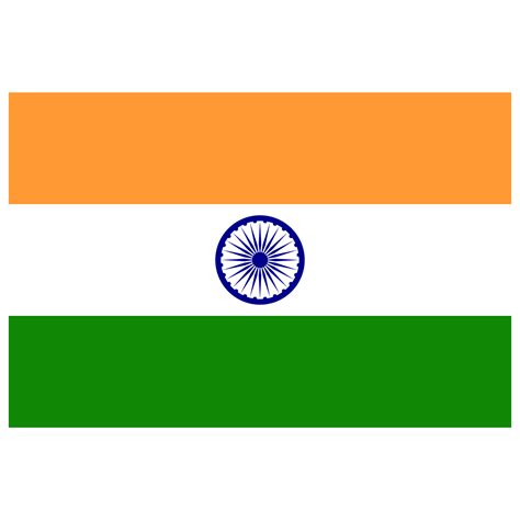 IN India Flag Icon | Public Domain World Flags Iconset | Wikipedia Authors