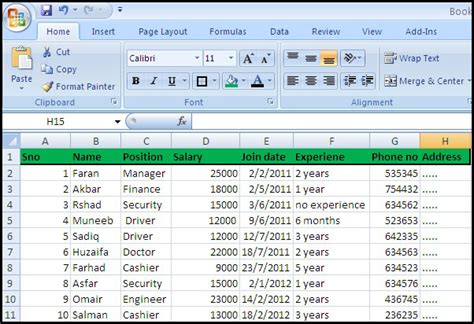 Salary Sheets Excel Free S download free - listingfreeware