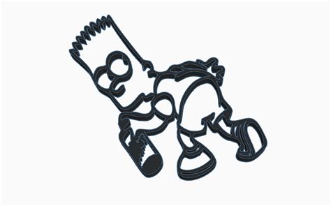 Free STL file BART SIMPSON GRAFFITI ARTIST・3D printable model to ...