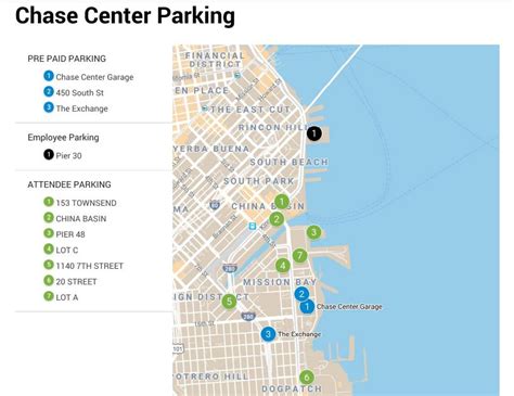 Chase Field Parking Map