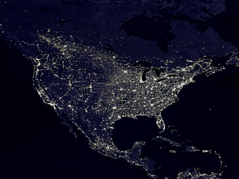 Photo of the Moment: The Night Lights of the United States (from Space) - Vagabondish