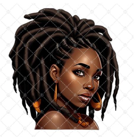 Black African American Woman Braids DIGITAL Download - Etsy