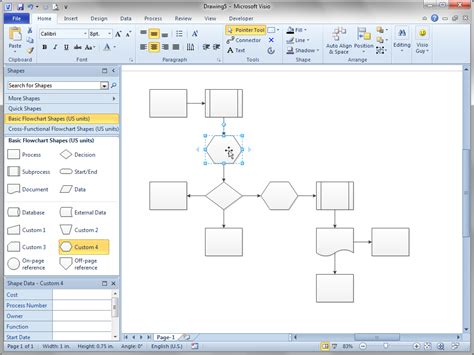 Shift Flowchart Shapes Automatically! – Visio Guy