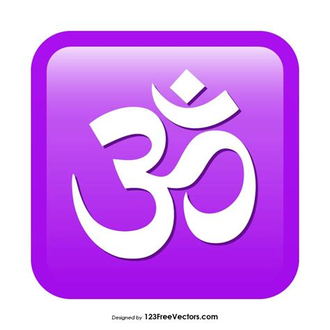 Om Emoji | Om symbol art, Vector free, Emoji