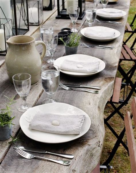 8 Best Rustic Table Settings | Rustic table setting, Table settings, Rustic table