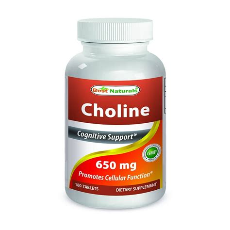 Best Naturals Choline 650 mg 180 Tablets - Walmart.com - Walmart.com