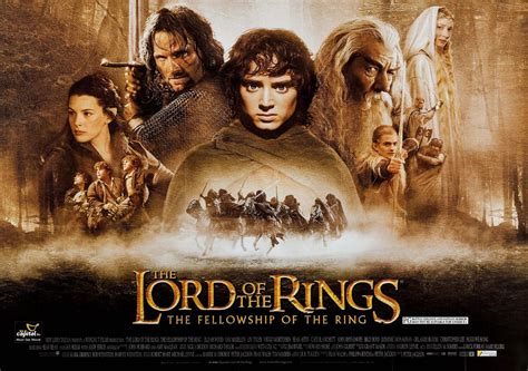 The Lord of the Rings- The Fellowship of the Ring Movie Poster - Classic 00's Vintage Poster ...