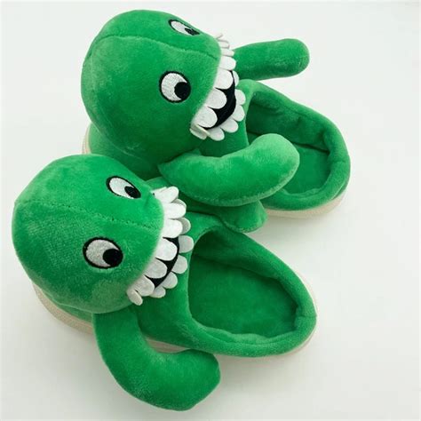 Green Jumbo Josh Garten Of BanBan Plush Slippers | Garten Of Banban Plush