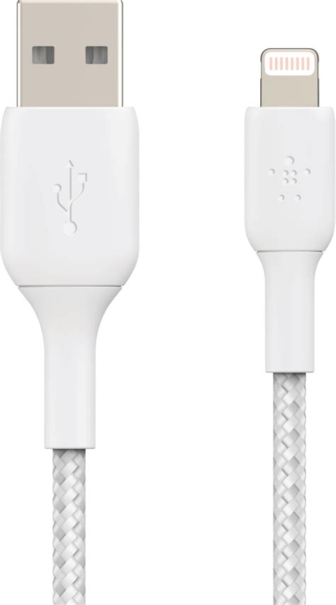 Belkin Lightning to USB Braided Cable 1m White CAA002BT1MWH