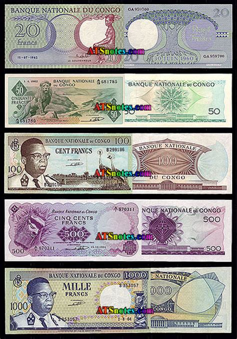 Congo-Zaire banknotes - Congo-Zair paper money catalog and Congonese ...