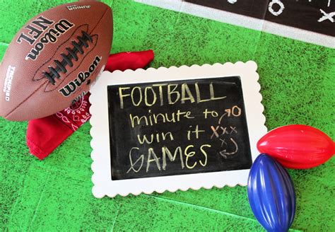 Football Minute To Win It Party Games – Fun-Squared