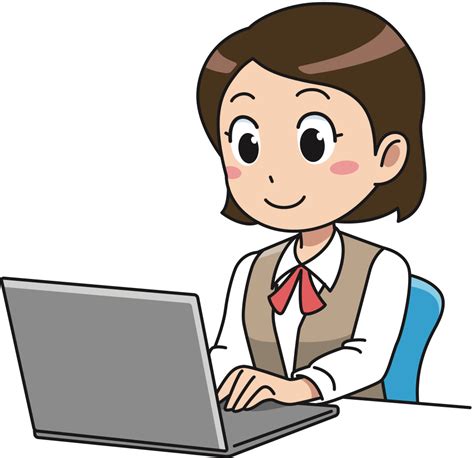 Clipart computer business woman, Clipart computer business woman Transparent FREE for download ...