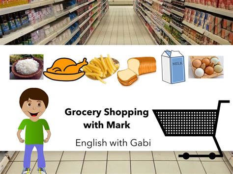 Grocery Shopping with Mark | Online Games | Language Studies (Native) | Free Games | Activities ...