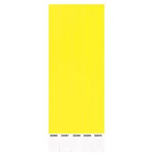 Neon Yellow Paper Wristbands 500ct - Party City