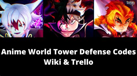 Anime World Tower Defense Codes Wiki [Qol] [November 2024] - MrGuider