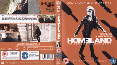 Homeland: The Complete Seventh Season (2018) RB Blu-Ray Cover & Labels - DVDcover.Com