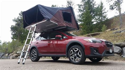 Subaru crosstrek with ikamper skycamp rooftop tent | Roof top tent ...