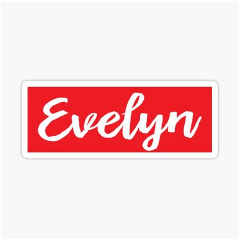 "Evelyn" Sticker for Sale by ProjectX23 | Redbubble