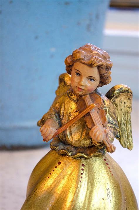 Vintage Anri Angel Music Box Carved Wood Italy | Etsy | Carving, Music ...