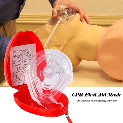 CPR Mask Professional First Aid CPR Breathing Mask Protect Rescuers ...