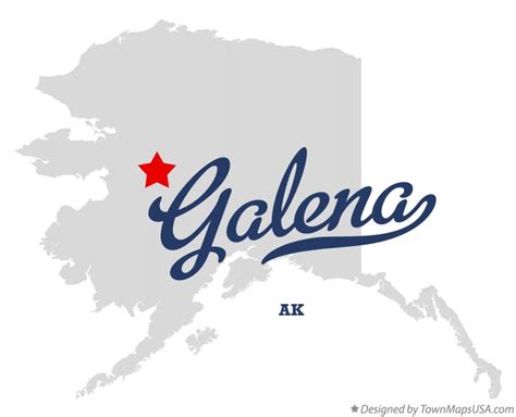 Map of Galena, AK, Alaska