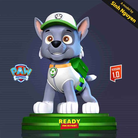 Rocky - Paw Patrol Fanart | 3D models download | Creality Cloud