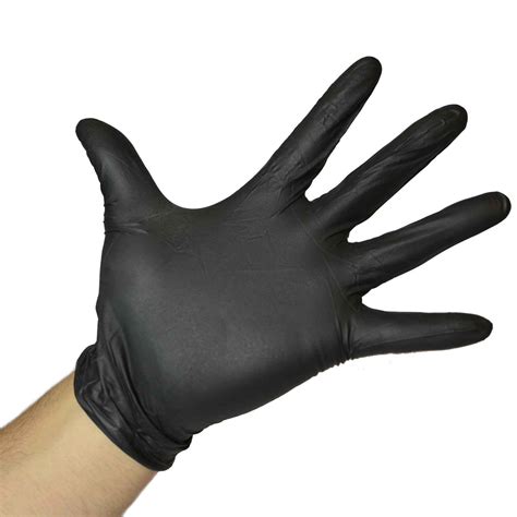 Wholesale Black Nitrile Gloves Powder Free 9 Mil Case