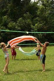 Play A Game of Water Balloon Volleyball