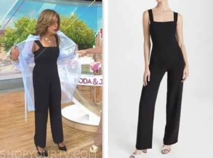 The Today Show: August 2023 Hoda Kotb's Black Square Neck Jumpsuit ...