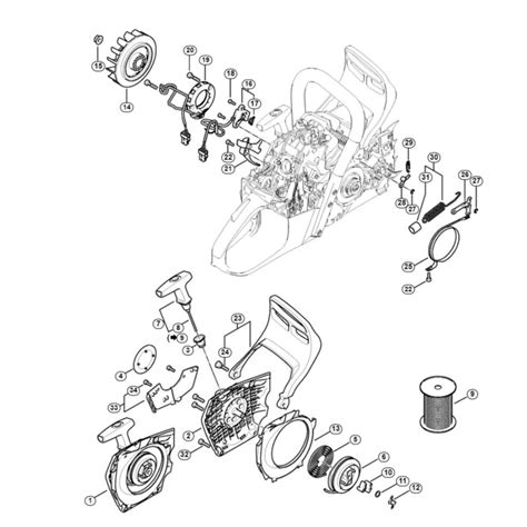 Ignition System, Fan Housing Assembly for Stihl MS 500i Chainsaws | L&S Engineers