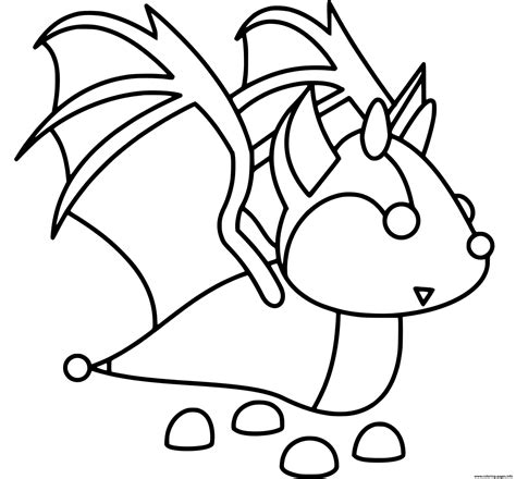 Shadow Dragon Adopt Me Pets Coloring Pages